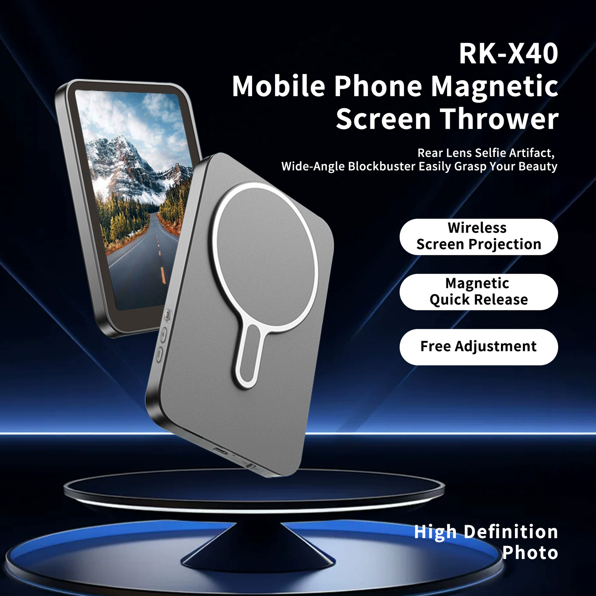 Mobile Phone MagneticScreen Thrower Live Mobile Phone Rear Screen Same Screen