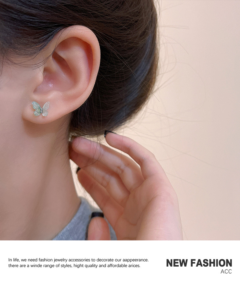 1 مجموعة موضة فراشة مادة صمغية الورنيش الموقد امرأة ترصيع الأذن display picture 8