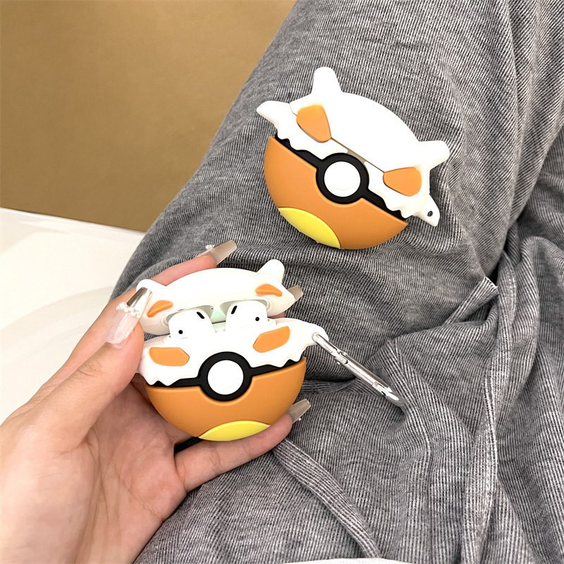 Cute Karakara Elf Ball Suitable for AirPods 4Th Generation Protective Cover 2Nd Generation 3Rd Generation Pro2 Apple Bluetooth Headphone Case