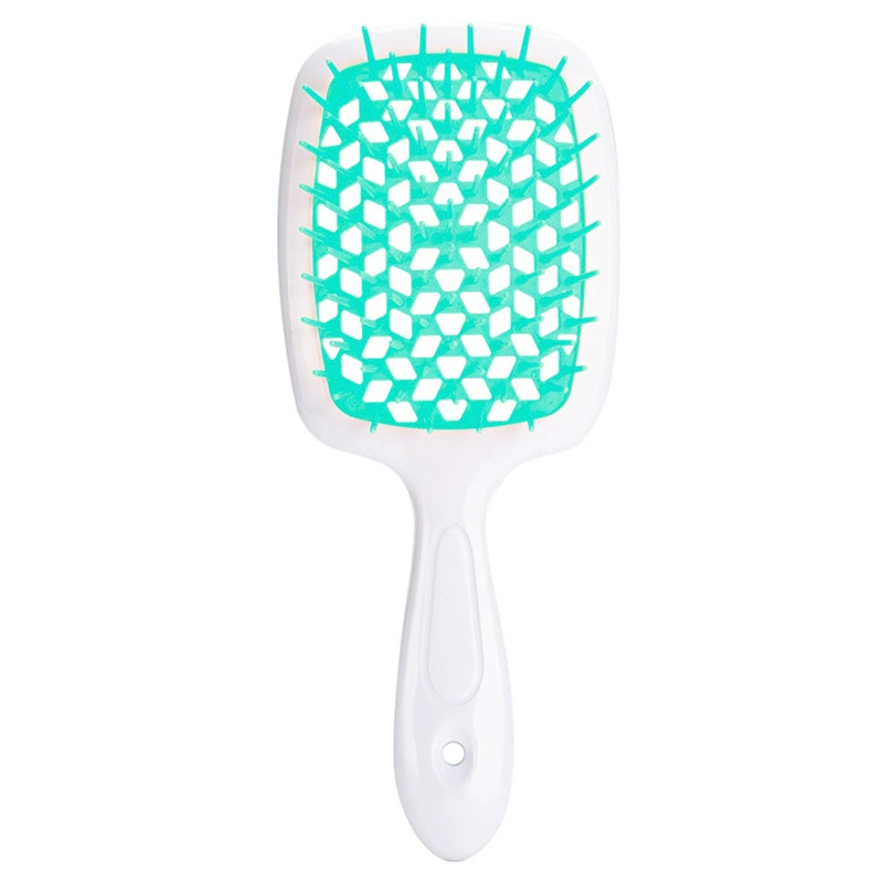 Scalp massaging paddle brush, lightweight detangling, volume‑adding