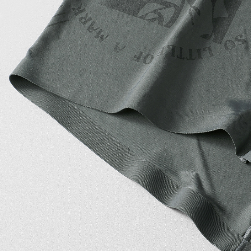 Calzoncillos de seda de hielo para hombre, calzoncillos bóxer de tendencia de primavera 7A, antibacteriano, transpirable y cómodo, calzoncillos deportivos sueltos de cintura media