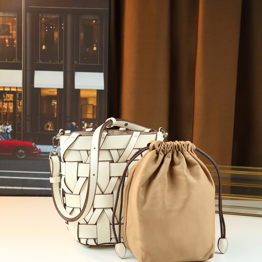 Women's Miniature Versatile Underarm Crossbody Bag Woven Cylindrical Mother And Daughter Style Fashion Trend Luggage & Bags_voghion.com