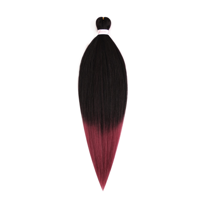 EZ Trenza PVC ignífugo a baja temperatura fibra multicolor flojo gran ganchillo de trenza fábrica de cabello recto un cabello