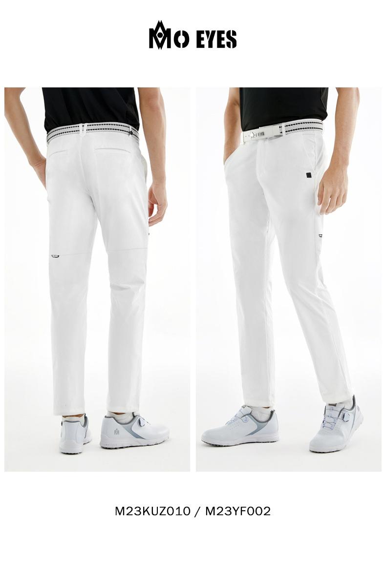 Quần dài nam thể thao golf Moyes mùa thu, lót giữ ấm nhẹ, thoải mái vận động — M23kuz010-quần trắng [bên trong nhiệt nhẹ], M23kuz010-quần Đen [bên trong nhẹ và nóng] chi tiết 9