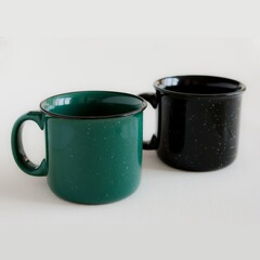 工場直販15oz/450mlセラミックマグカップコーヒーカップはエナメル口に沿って陶磁器カップ朝食カップをひっくり返した