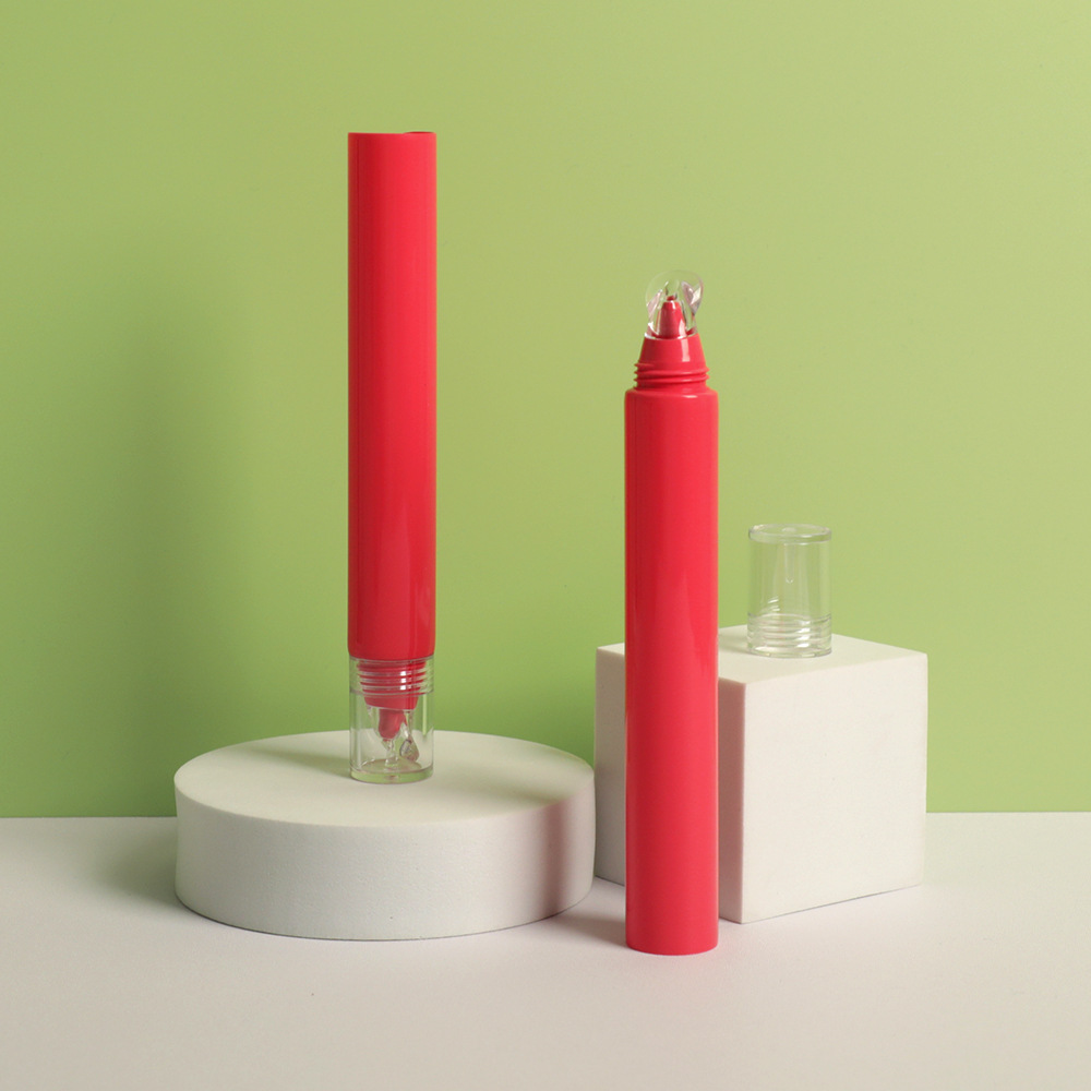 工厂新款5-25ml双层唇釉管唇彩瓶空管唇膏管圆形唇蜜瓶彩妆包材