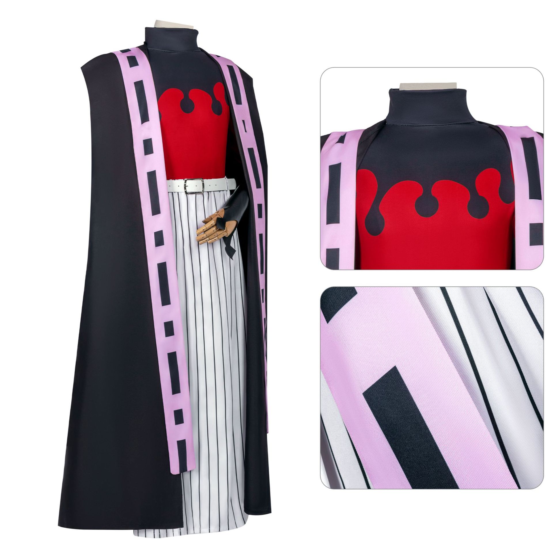 Disfraz de anime de Demon Slayer: Kimetsu no Yaiba, disfraz de cosplay de personaje de anime de Rengoku Kyoujurou, conjunto completo