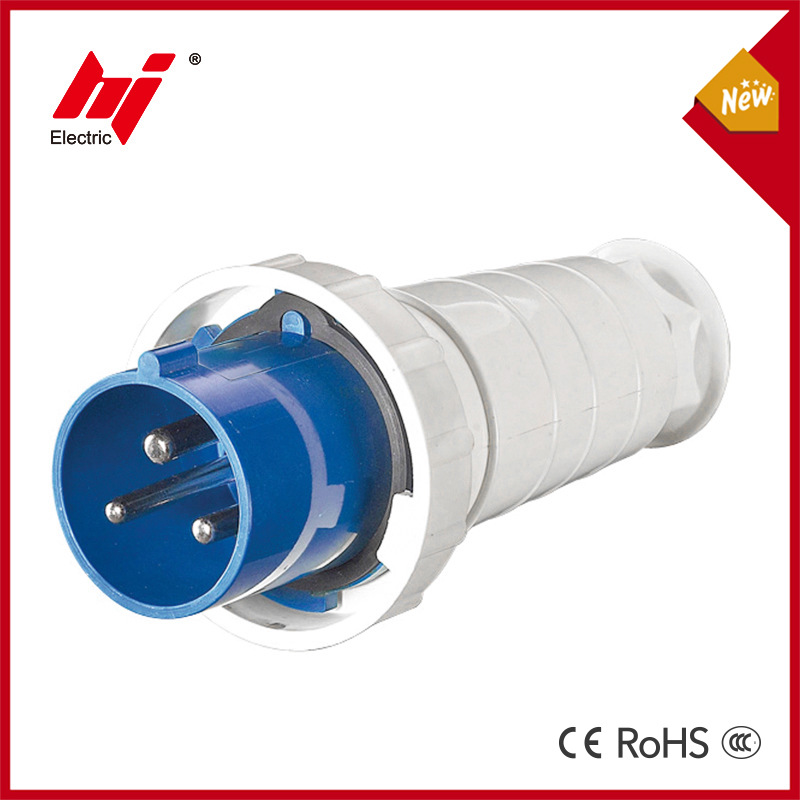 IP67防水工业插头125A 3芯3P航空插座公母对接插头 230V工业插头