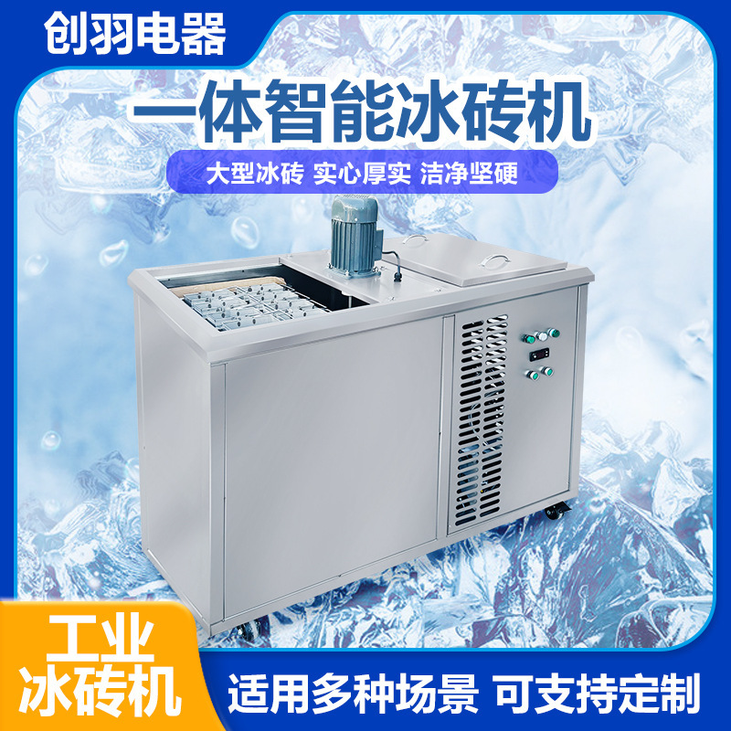 Daily Output of 300kg Ice Brick Machine, Small Industrial Marine Ice Maker, Commercial Pig Farm Tunnel Cooling Ice Brick Machine
