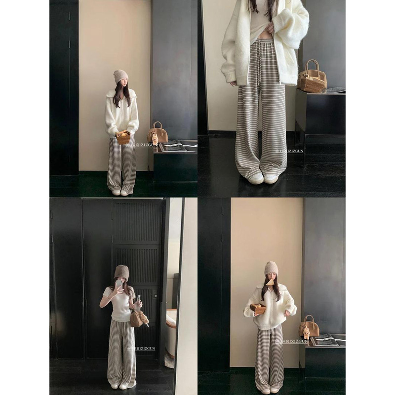3864 # Clearance Sale: Comfortable Stretch Pants, Lazy Pants, Ultra-Comfortable Drapey Striped Versatile Straight-Leg Pants 3864 # Clearance Sale: Comfortable Stretch Pants, Lazy Pants, Ultra-Comfortable Drapey Striped Versatile Straight-Leg Pants