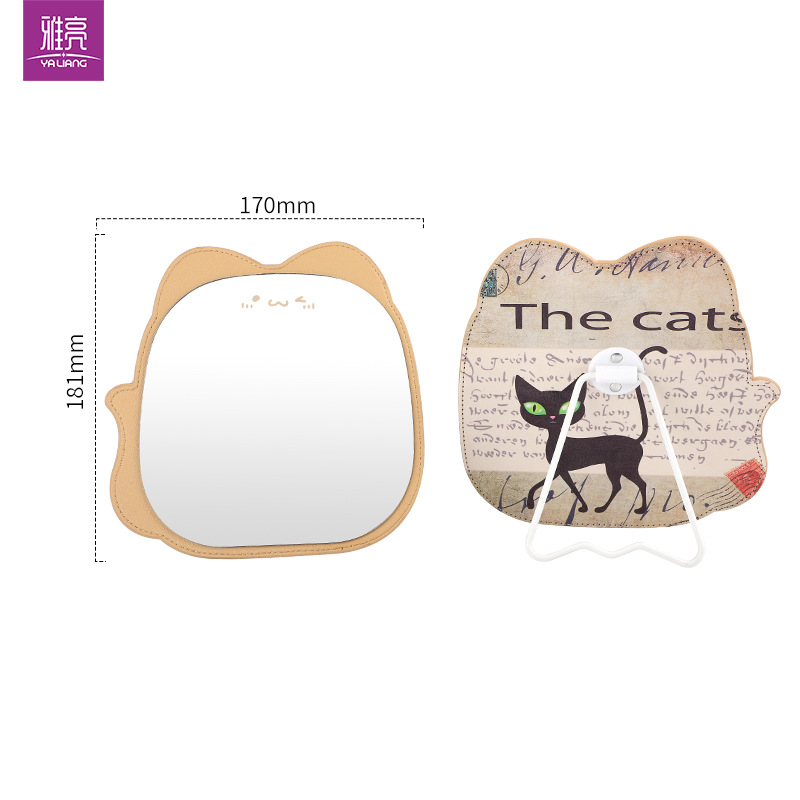 Espejo espejo de maquillaje escritorio portátil espejo de tocador pequeño oficina en casa dormitorio de estudiantes espejo plegable colgante