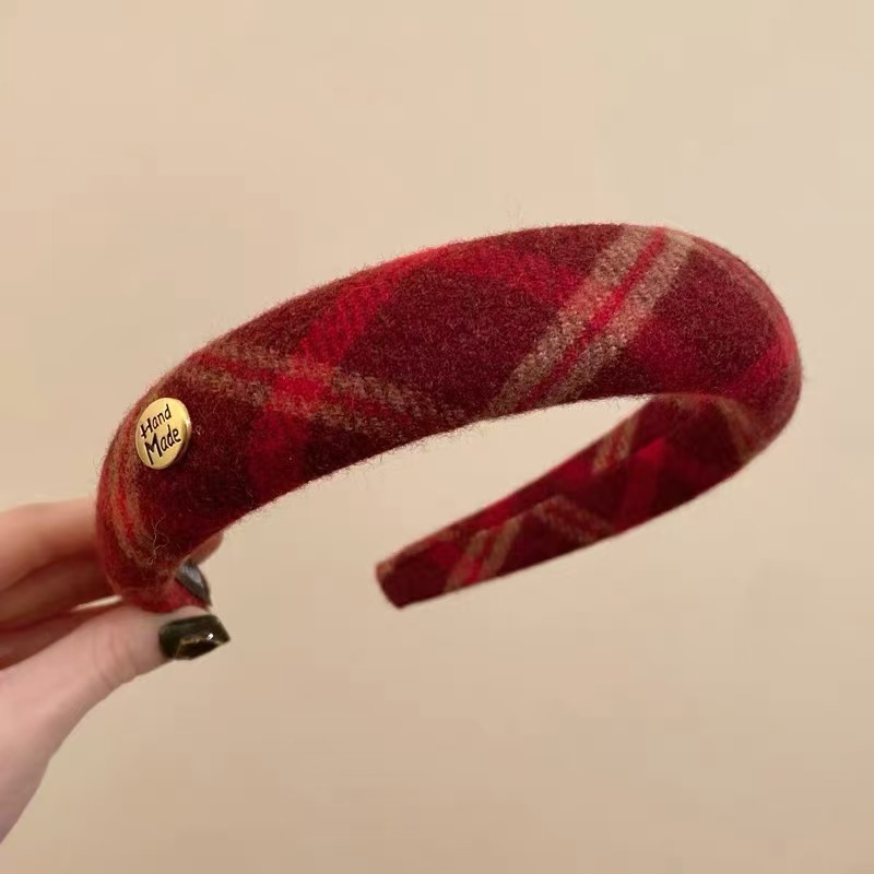 Otoño y invierno Meilade coreano retro estricto esponja cabeza de banda nueva variedad de terciopelo alto cráneo ancho banda de cabello mayorista