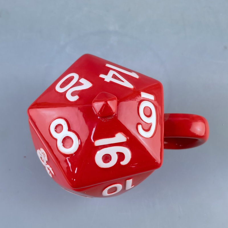 Mahjong dice taza de cerámica taza de desayuno taza de café de color taza de oficina taza de agua digital creativa taza de marca