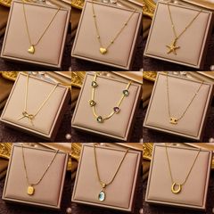 温鑑の新型チタン鋼のネックレスの女性の夏の新型の鎖のチェーンのファッションのステンレスのアクセサリの生放送の爆発の源
