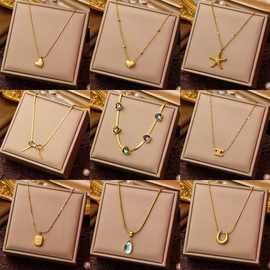 芸耀新款钛钢项链女夏季新款锁骨链时尚不锈钢饰品直播爆款源头