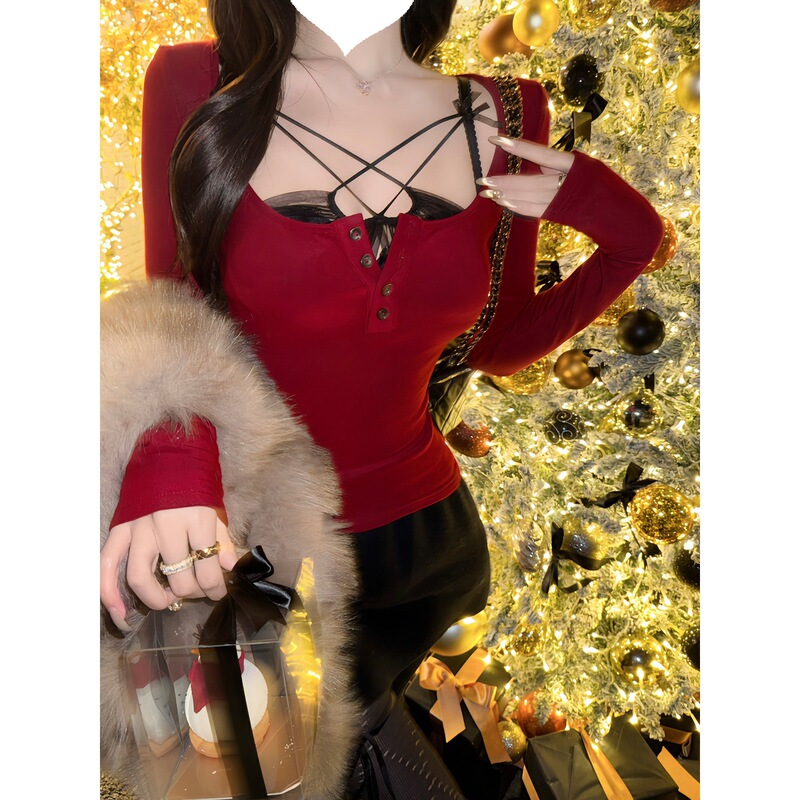 White Water Girl Rococo Ballet Layered Mesh Camisole with Chest Pads Women's Winter Christmas Pure Desire Sexy Lingerie