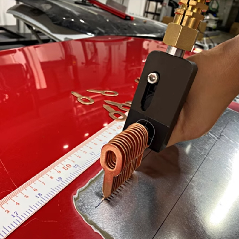 Máquina de reparación de chapa metálica con secuenciador, herramienta de reparación de abolladuras de coches, soldador mesonizador, herramienta multifuncional de conformado