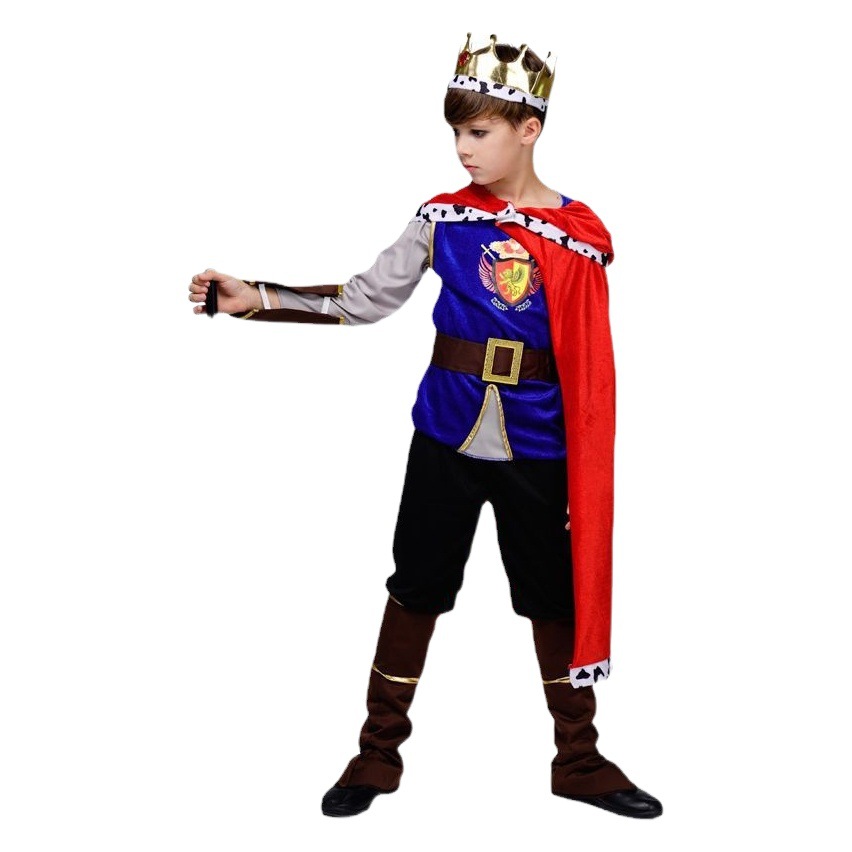 Halloween niños rey Cosplay traje etapa rendimiento traje niño rey traje juego de rol