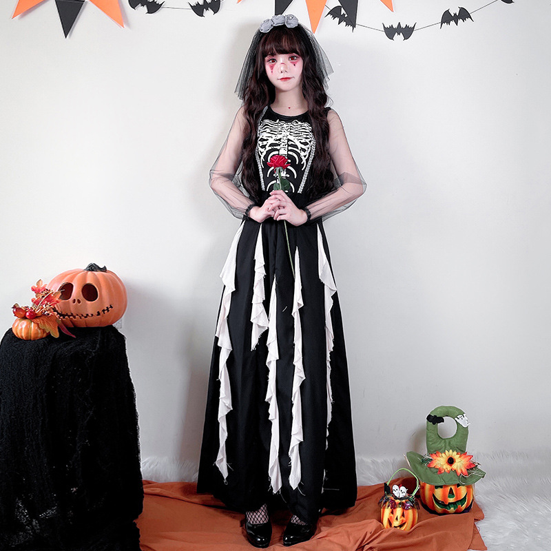 Halloween clothing female Diablo Dark Divine Bride Dark Ghost…