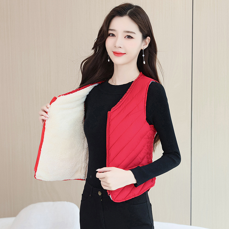 빨간색 기모 단락