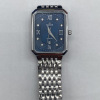 Retro classic men's watch, square waterproof swiss watch for leisure, fashionable steel belt