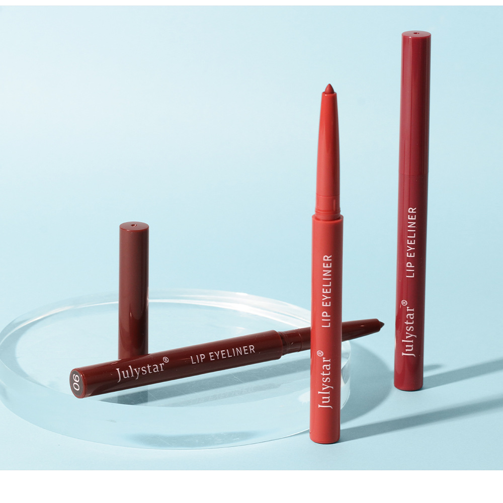 Julystar non-fading automatic lip liner pen, matte multi-color export lip gloss and lipstick pen from Europe and America undefined