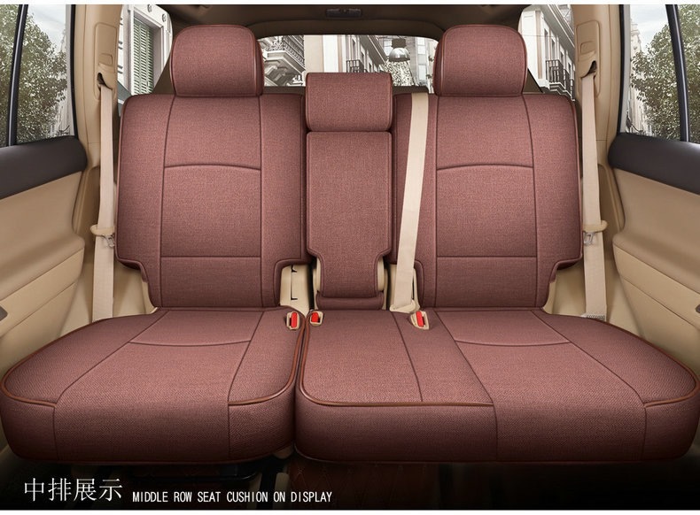 [Cross-Border] Toyota 4Runner 11-24 Prado Linen Seat Cover Full Surround Car Seat Cushion