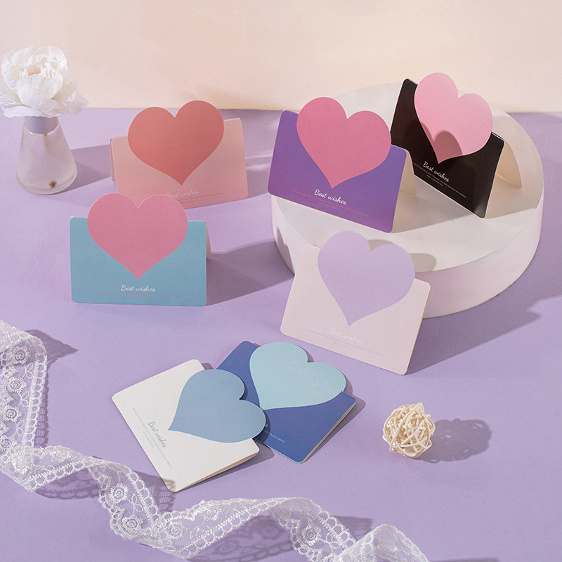 Sweet Heart Shape Paper Holiday Daily Card display picture 2