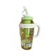 Summer New High-value Big Mac Suction Cup Plastic Big Belly Cup Large Capacity Flower Tea Cup with Handle Large Kettle
