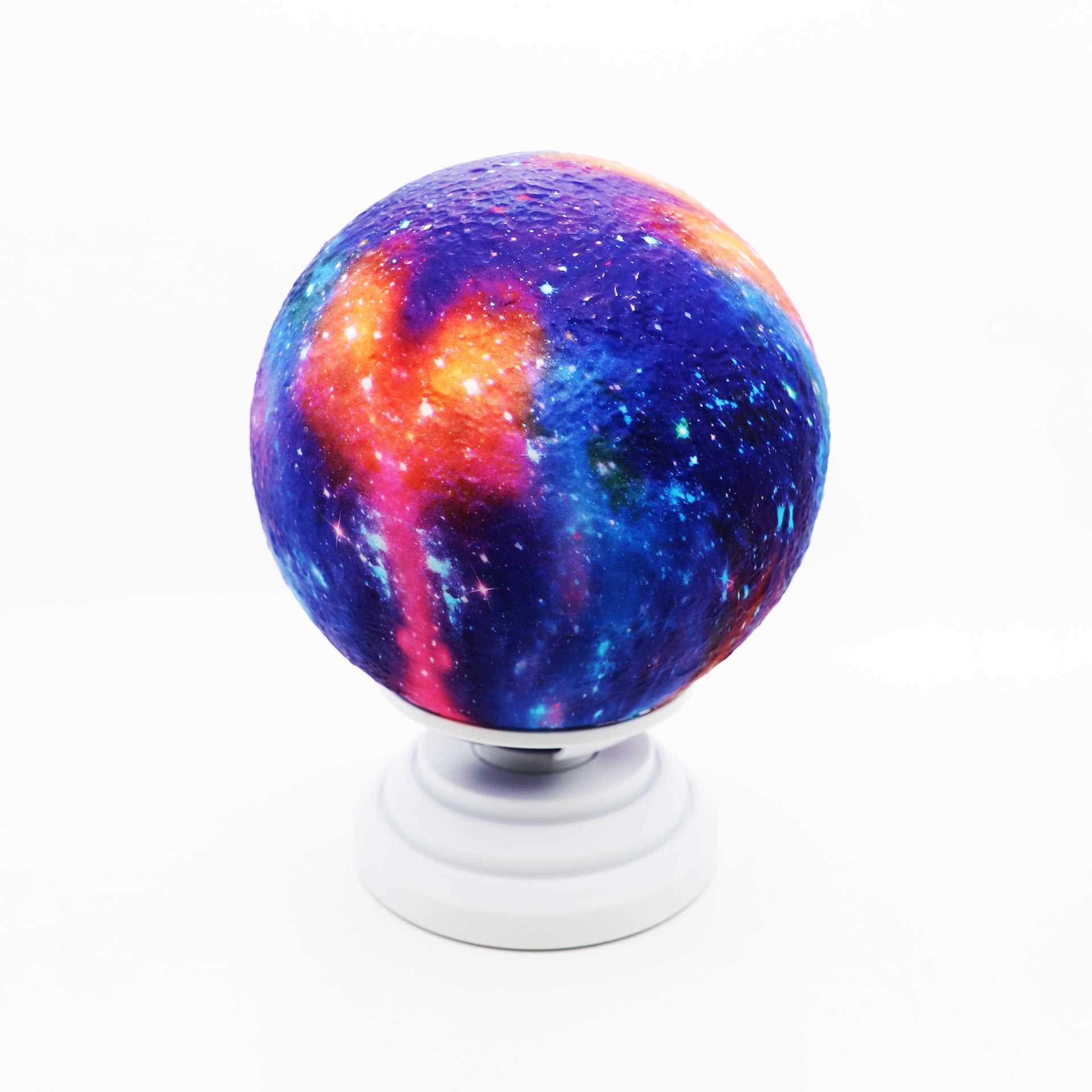 亚马逊热销APP蓝牙版炫彩水转印月球灯大容量无线多功能小夜灯