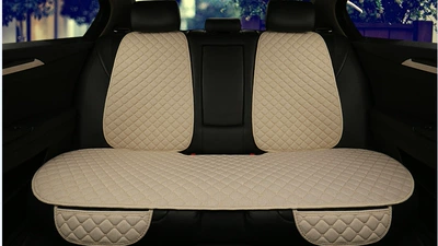 Universal seat cover: Seat Cushion, One-Piece Drop Shipping - rear-seat-backrest-warm-rice-linen