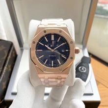 Ap Royal Oak Series 15710 Fully Automatic Mechanical Transparent Bottom Men's Watch Business Waterproof Calendar Watch Men