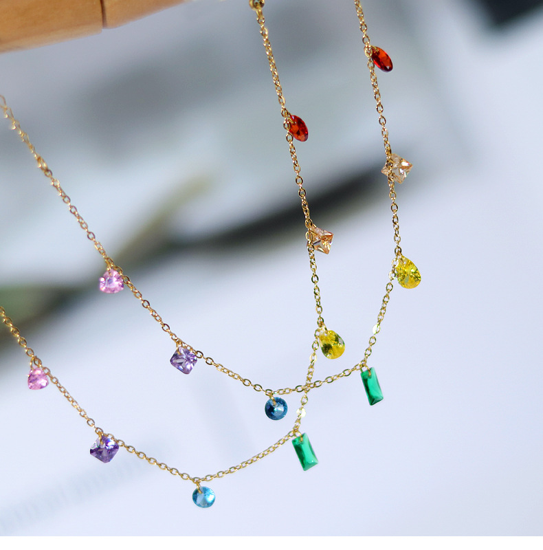 Fashion Water Droplets Titanium Steel Gold Plated Bracelets 1 Piece