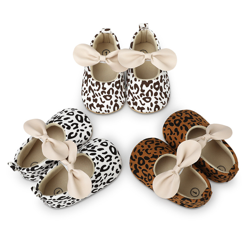 Girl's Casual Leopard Round Toe Toddler Shoes display picture 2