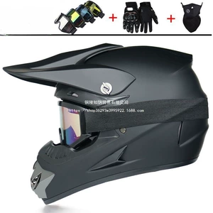 Off-Road Helmet Electric Vehicle Rally Karting Full Helmet - Green Floral
