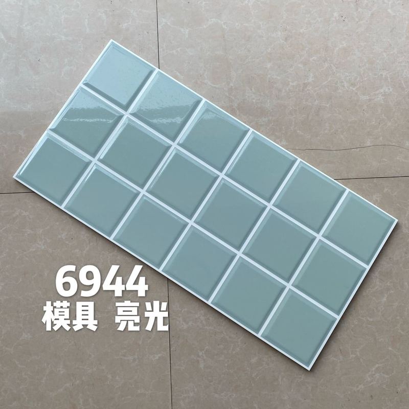 カラフルな格子明るい壁タイル 300X600 キッチンレストランバスルームエンジニアリングタイルマカロン凹凸壁タイル|undefined
