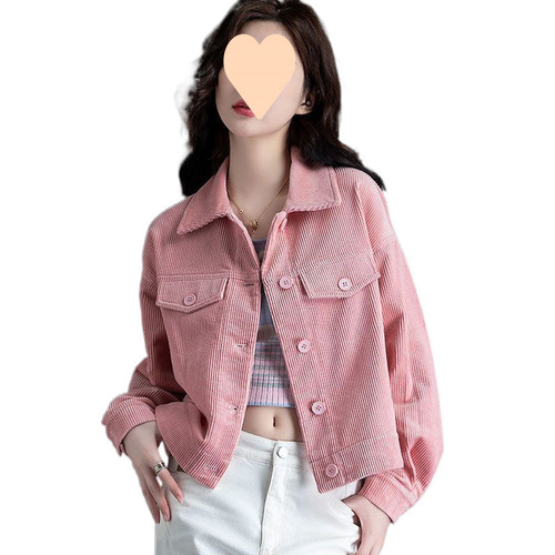 Women's 2025 Autumn Fashionable Collarless Blazer Jacket Casual Short-sleeve Outerwear