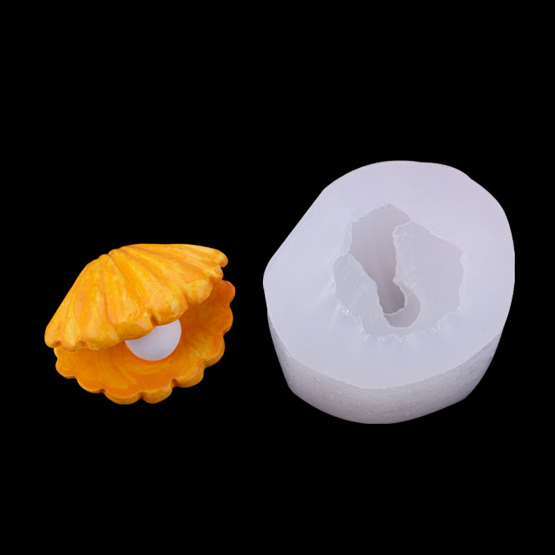 Concha de mejillón perla silicona molde creativo Mesa epoxi jabón hecho a mano aromaterapia
