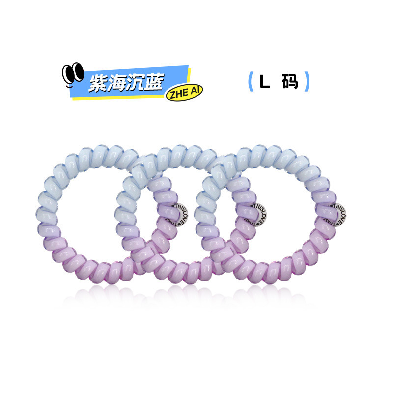 这爱电话线发圈 新款简约高级感头绳时尚高弹力无痕发圈现货发绳|undefined