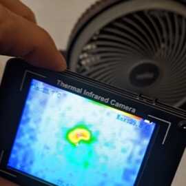 MLX90640 热红外成像 热像仪 非接触温度探测 家用电器热源测温