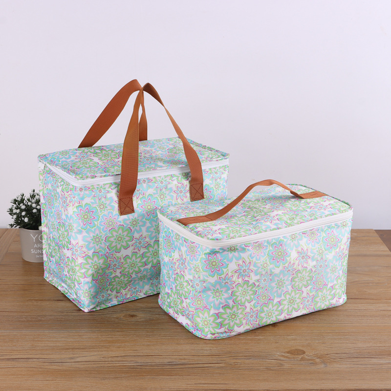 外卖保温袋定制 打包袋大容量加厚冰包拉链袋无纺布铝箔蛋糕袋子