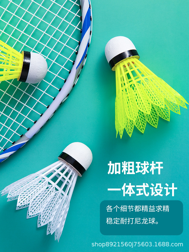 Wavaw bádminton plástico durable nylon Bola 6 unids interior al aire libre estable a prueba de viento juego entrenamiento