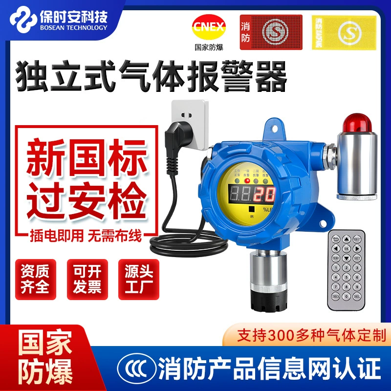 Промышленная сигнализация горючих газов, природный газ, краска, сжиженный газ, водород, утечка газа, концентрация, детектор газа