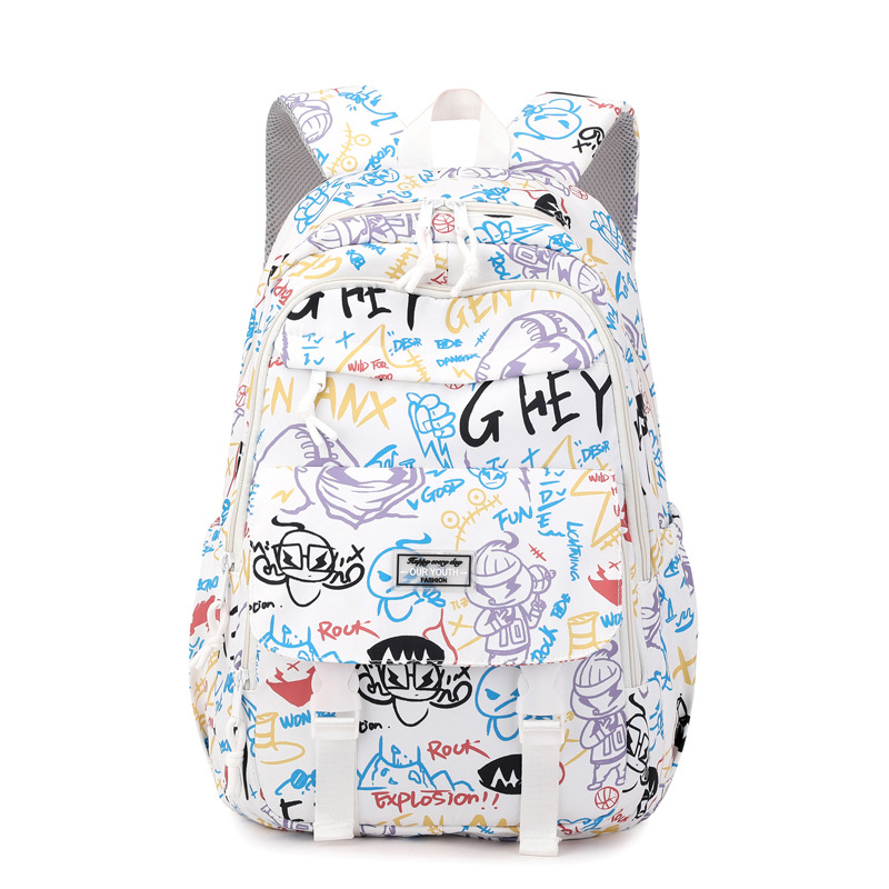 Peces naturales niños estudiante de la escuela primaria mochila de gran capacidad mochila chica reducción de carga bolsa de escuela de protección de la columna vertebral