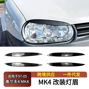 1997-2005 Volkswagen Golf 4 Mk4 üçün Fənər Qaşı Dekorativ Zolaq Stiker