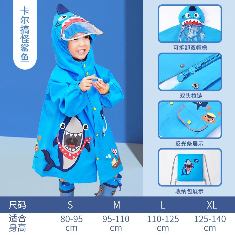 Lemonkidレモン赤ちゃん子供レインコート男女子供赤ちゃんマント小学生レインコート厚手防雨服|undefined