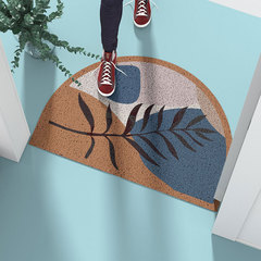 莫蘭迪色塊 入戶門口絲圈地墊蹭土腳墊進門家用門墊ins風極簡抽象