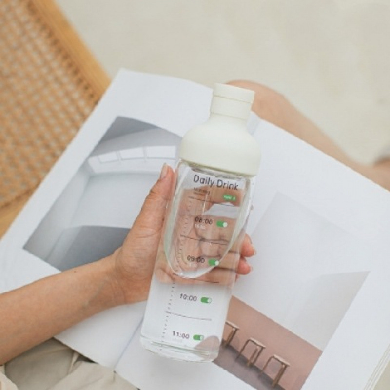 Taza de agua de alto valor nominal, escala de tiempo de red, taza de vidrio, taza de café portátil, taza de agua potable, taza de té filtrada