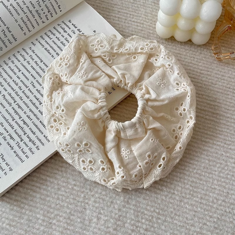 Encaje Encaje Encaje Encaje Encaje Rojo Mujer Red 2025 Nuevo Encaje Encaje Cuerda para la cabeza Cuerda para el cabello de alta elasticidad Tazo de banda de goma para el cabello