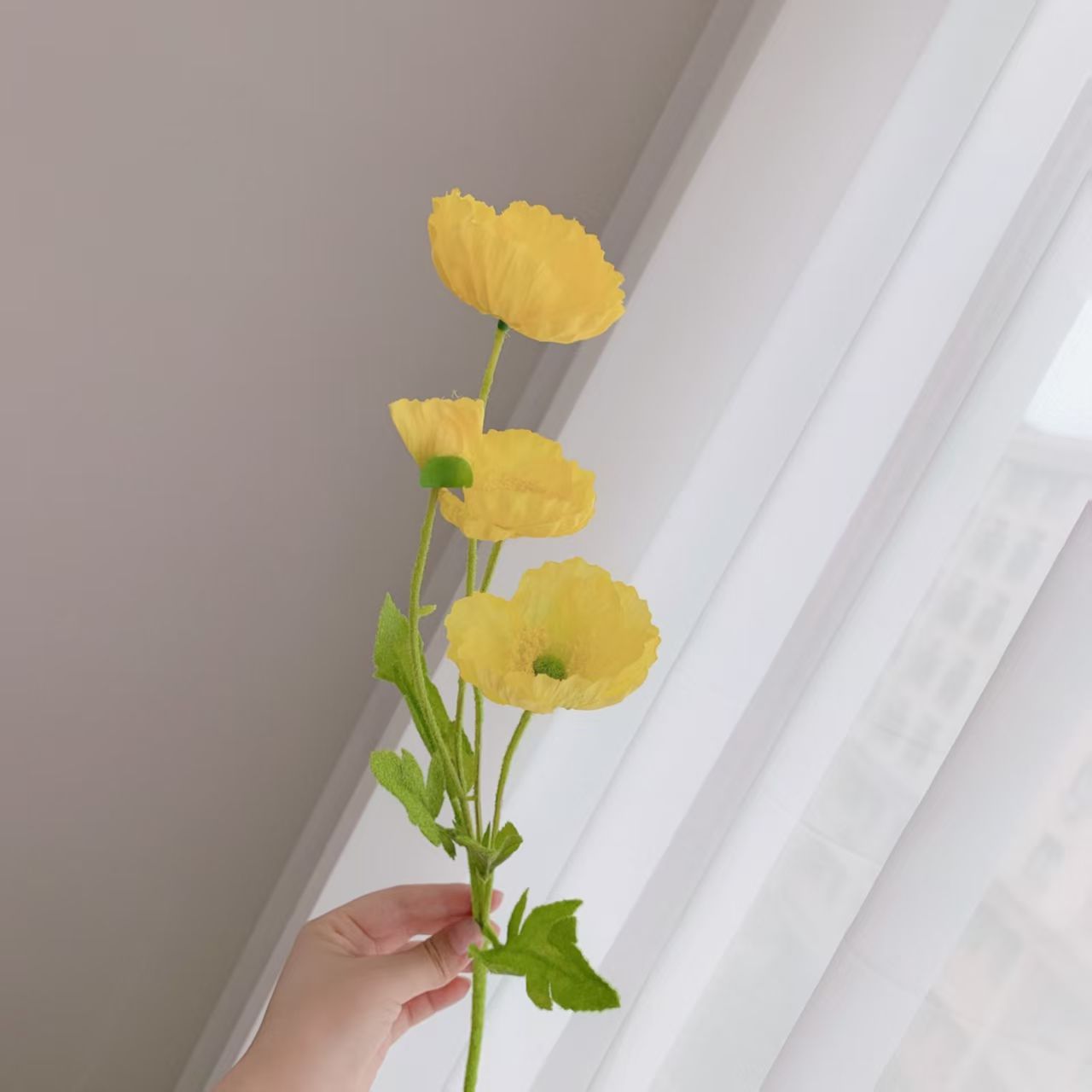 노란색
